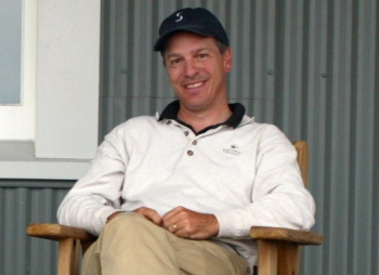 Tom Doak at Cape Kidnappers' clubhouse
