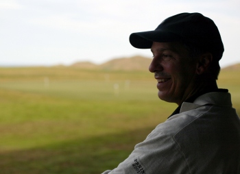 Tom Doak looks out at Cape Kidnappers
