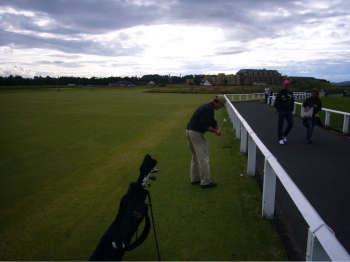 Recovering from the road at the Old Course